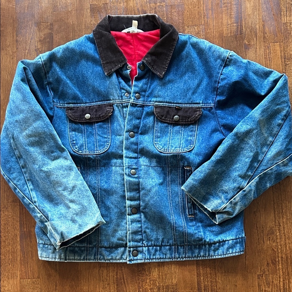 Key Imperial VTG Jacket Retro Denim Workwear Rugged Cowboy Industrial size ?​​​